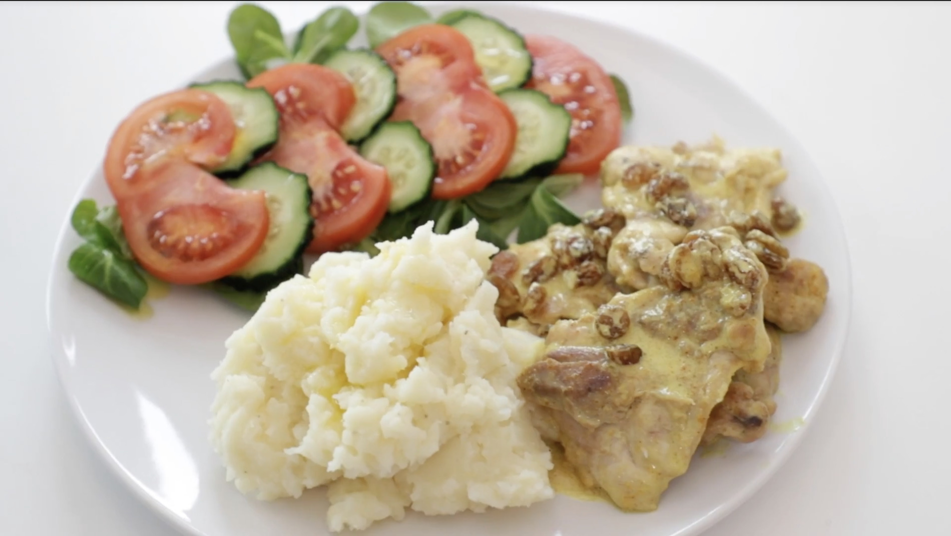 resultado final receta hiperproteica pollo curry