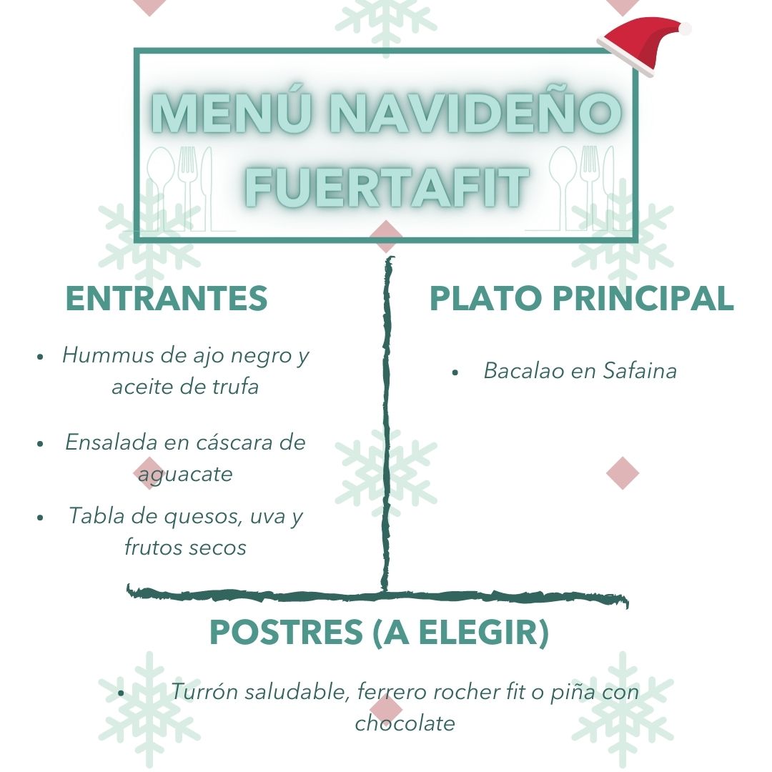 menu navideño saludable fuertafit