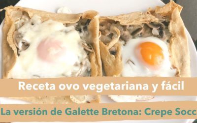 Receta ovo vegetariana y facil: Crepe Socca