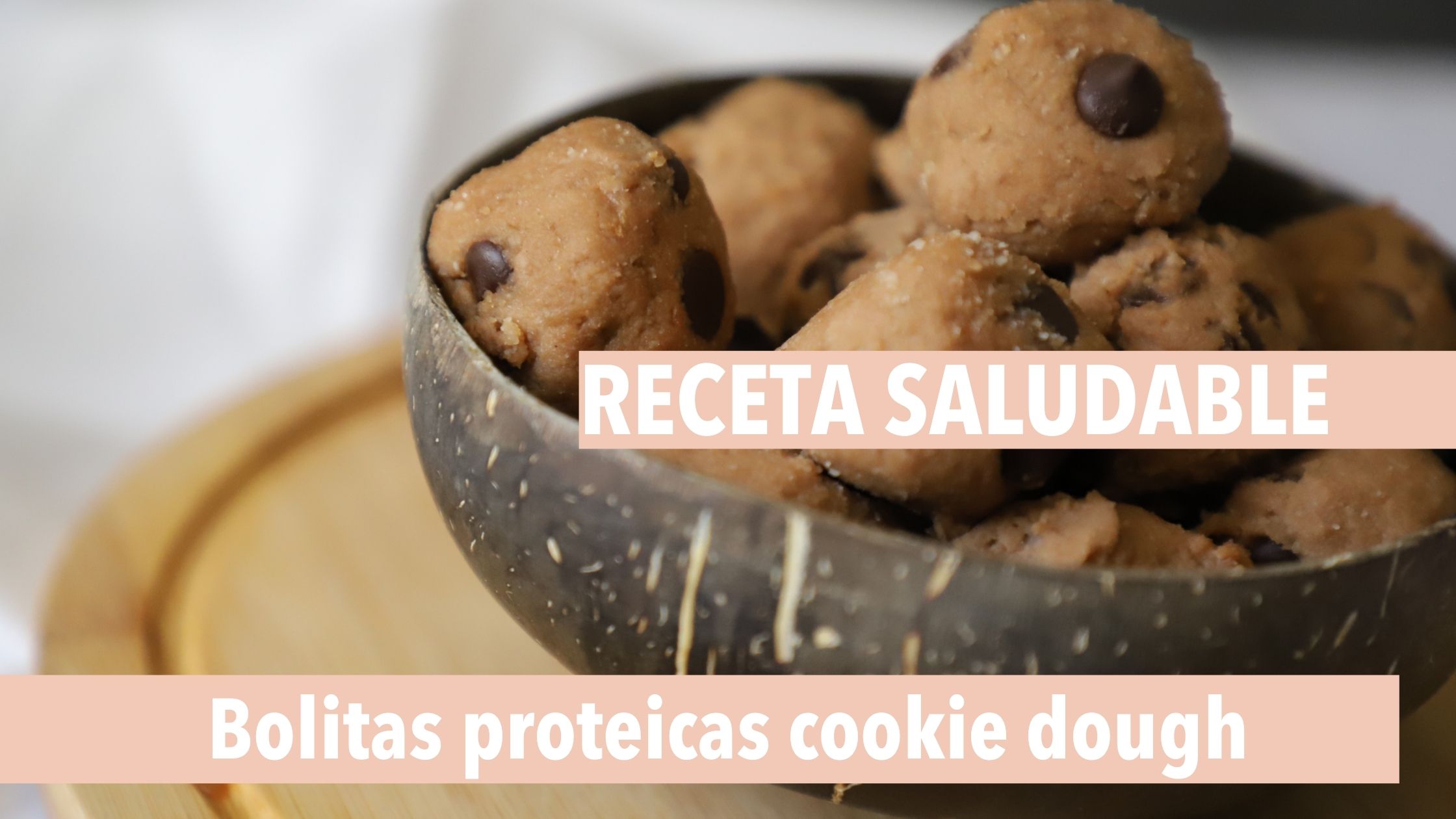 dulce saludable ganar masa bolitas cookie dough