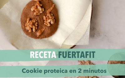 Receta de galleta saludable: Cookie en 2 minutos