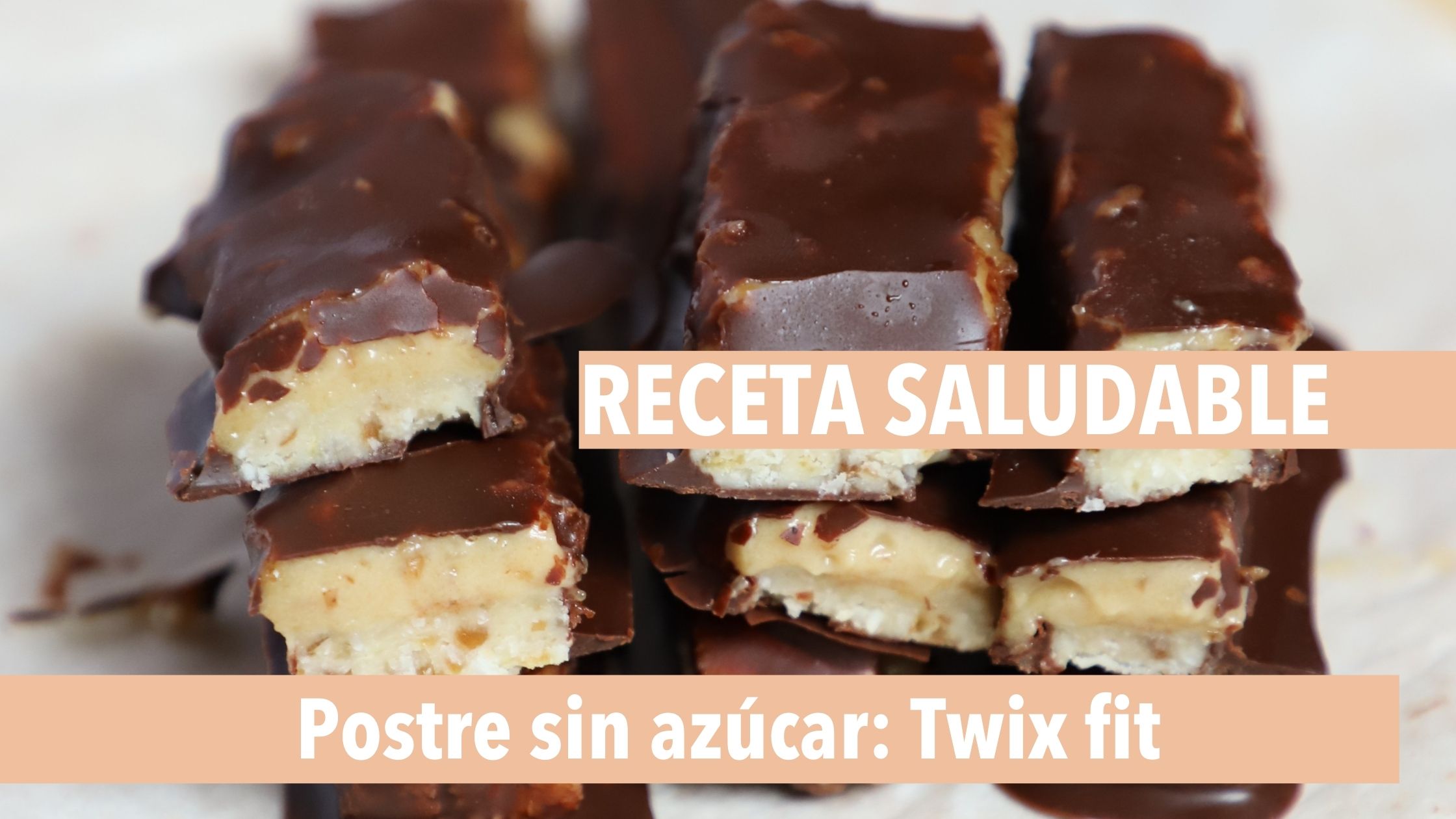 receta postre sin azúcar twix