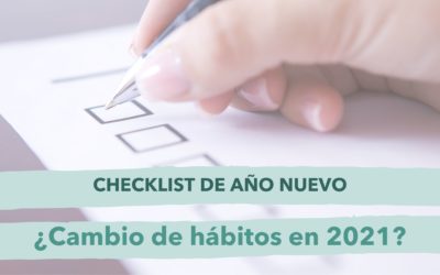 ¿Buscas un cambio de hábitos? Usa este checklist