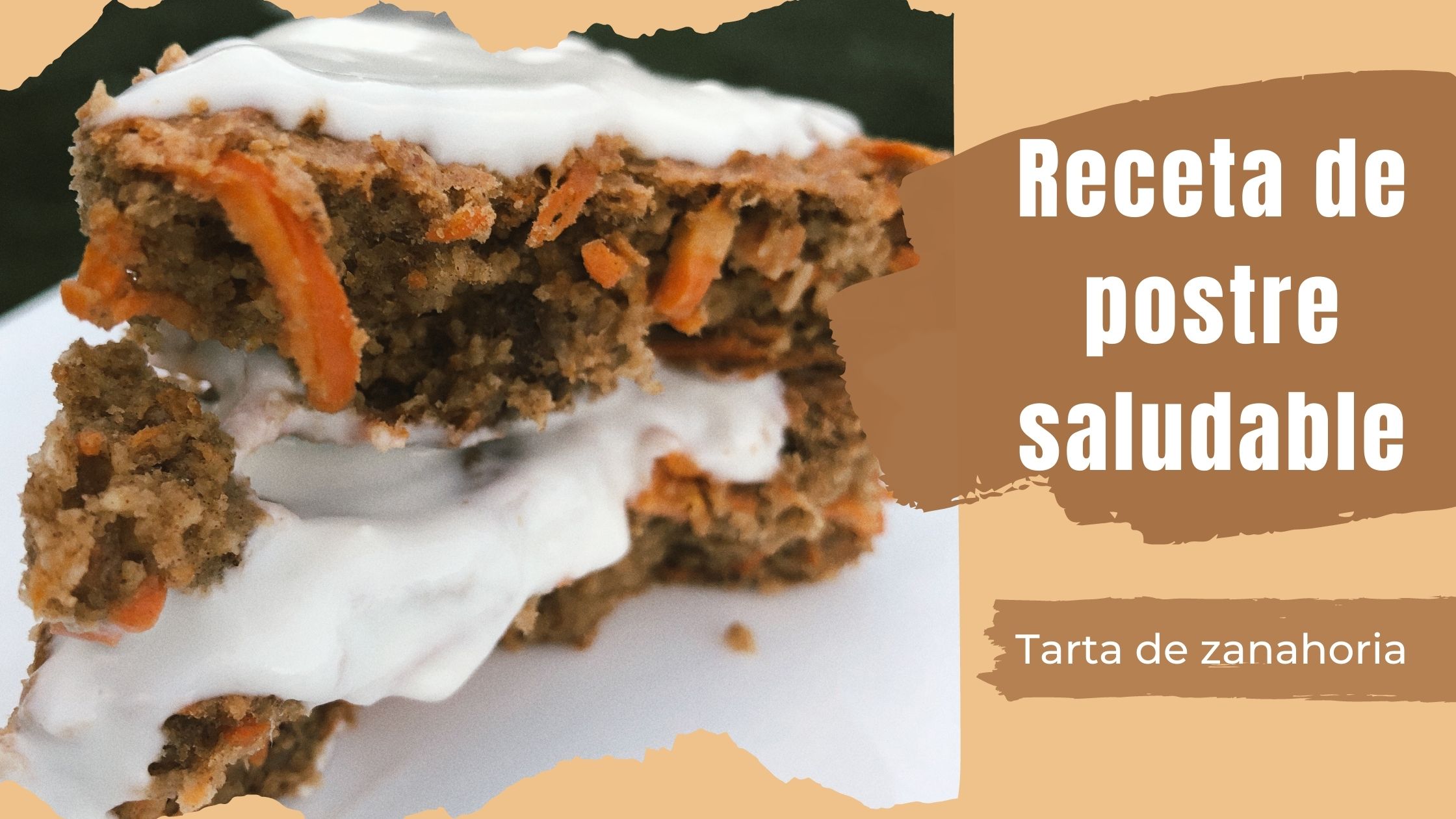 postre saludable tarta zanahoria