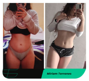 antes y después entrenando en casa