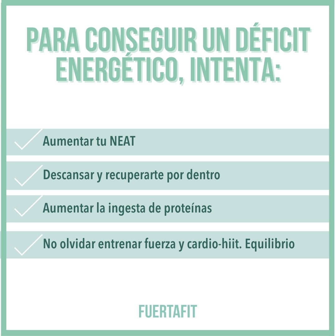 cómo conseguir un déficit para quemar grasa