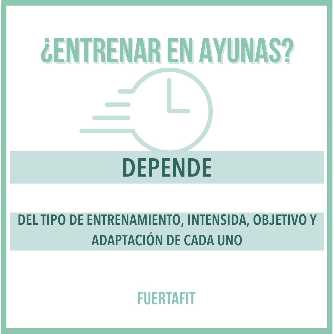de qué depende entrenar en ayunas