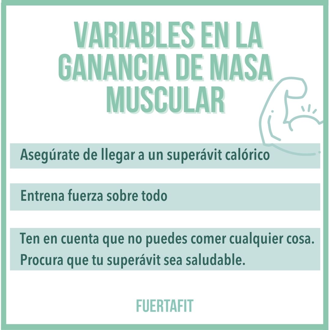 variables para ganar músculo