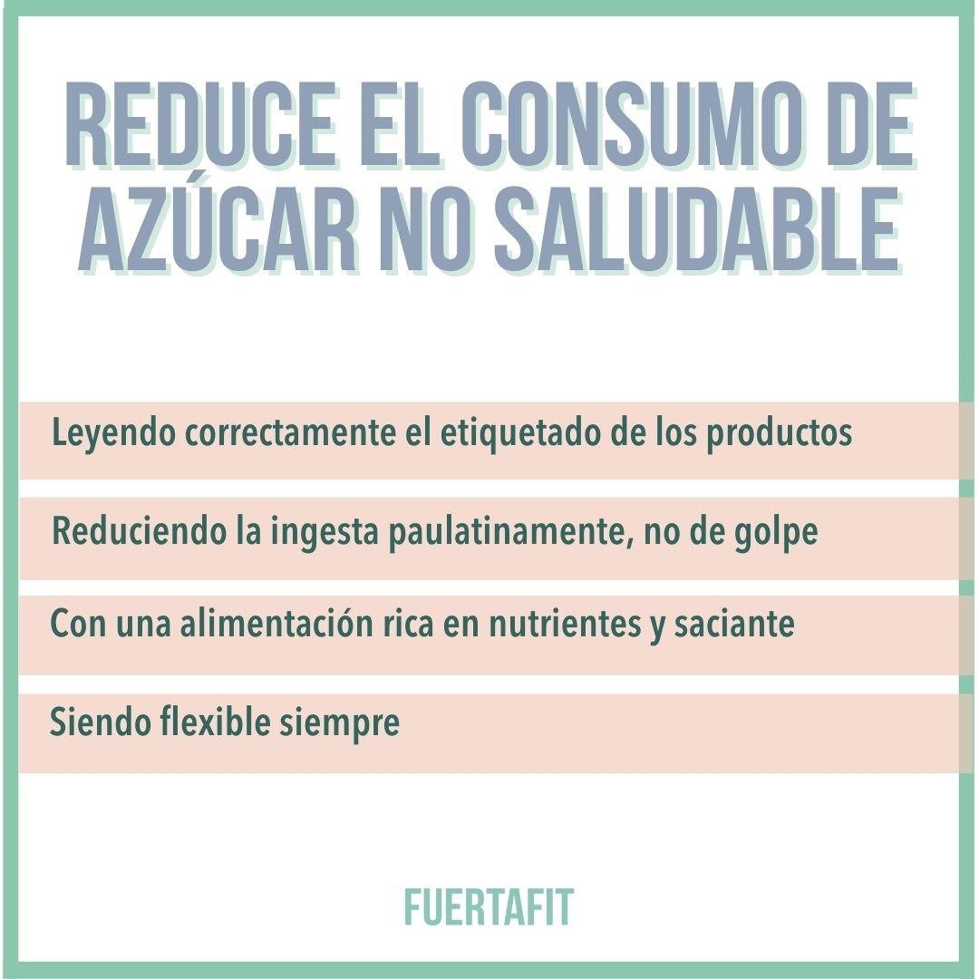 consejos para reducir consumo de azúcar no saludable